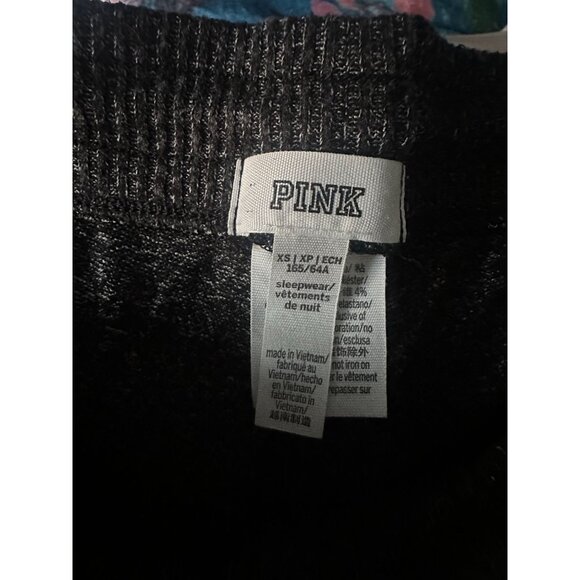 PINK Victoria's Secret Women Sweatshirt Size XS Gray Soft Falalala & matching pa - Picture 4 of 7